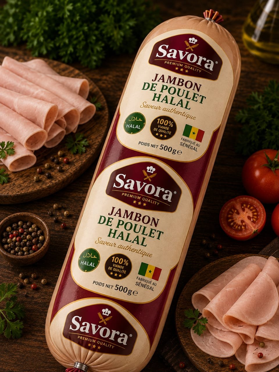Jambon de poulet halal — pièce entière