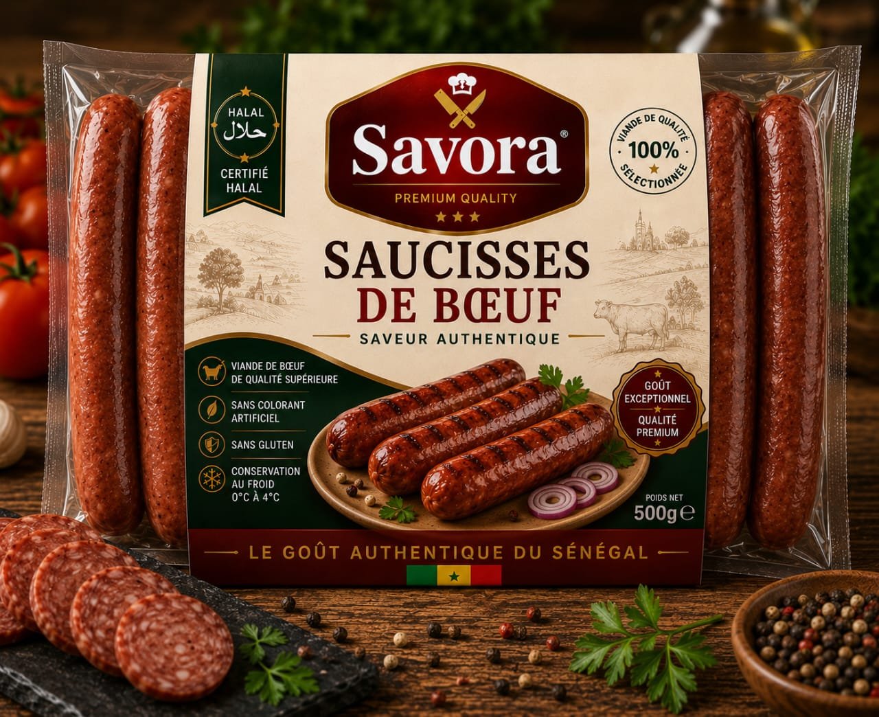 Saucisses de bœuf